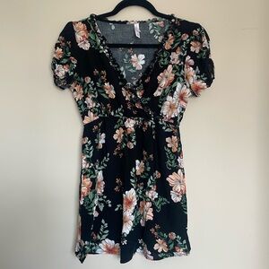 Target Xhilaration Black Floral Dress
